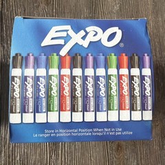 Expo 36 Pack Dry Erase Markers Chisel Tip Whiteboard Assorted Colors Value Pack