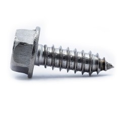 #14 Hex Washer Head Sheet Metal Screws Stainless Steel 18-8
