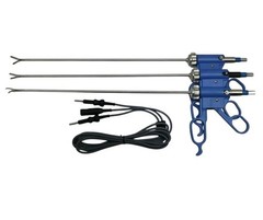 4PCS Laparoscopic Bipolar Bissinger Forceps Set 5mmx330mm with Cable Instruments