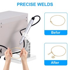 110V Permanent Jewelry Welder Kit, Jewelry Welding Machine With Welding Torch—