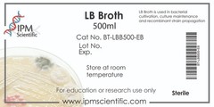 LB Broth-500ml, IPM Scientific, Sterile