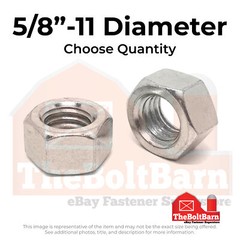5/8″-11 316 Stainless Steel Finished Hex Nuts (Pick Quantity)