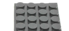 11mm Round Low Profile Silicone Rubber Bumper Pads w 3M Adhesive Backing 16 Pack