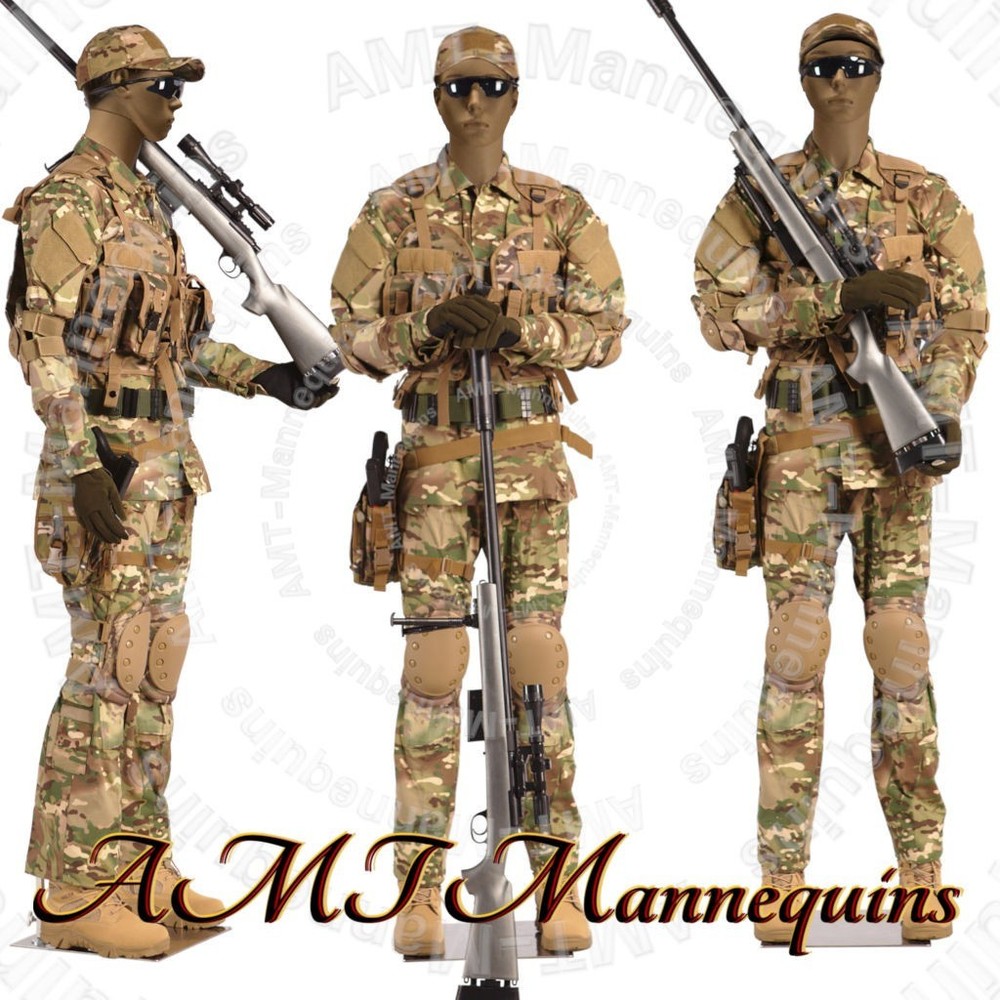 Male Skinton Heavy Duty Mannequin with Flexible Posable Arms + MetalStand MC2-DS