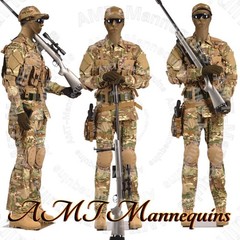 Male Skinton Heavy Duty Mannequin with Flexible Posable Arms + MetalStand MC2-DS