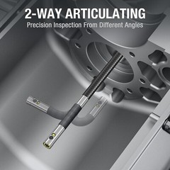 Two-Way Articulating Dual Lens Teslong Industrial Endoscope Inspection Camera