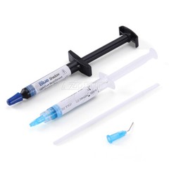 Dental Orthodontic Adhesive Light Cure Band Cement Shade Blue Glue Intra Kit USA