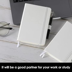 Small Notebook Pocket Size Journal 3.7″ x 5.7″ (3 Pack), A6 Mini A6 3 White