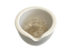 CoorsTek COORS 275mL Glazed Porcelain Mortar only 115mm OD x 70mm H 60319