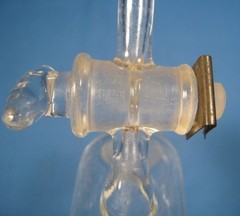 CHEMGLASS 100 ML STORAGE TUBE SCHLENK ALL GLASS 24/40 FREE SHIPPING T