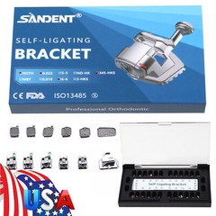 Dental Orthodontic Self-Ligating Brackets Braces Roth 022 Hooks 345 Buccal Tubes
