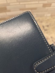 Filofax Holborn Personal Size Blue Deluxe Leather Ring Organizer / Planner