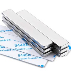 Neodymium Bar Magnets, 4 Pcs, 60x10x3mm, Strong Holding Power