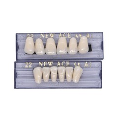 168Pcs Acrylic Resin Denture #22 Dental Upper Lower Shade A1 Teeth Set HOT #22A1
