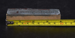VTG Printing Letterpress Printer Type Block “THANKSGIVING” Single Word 3.75″