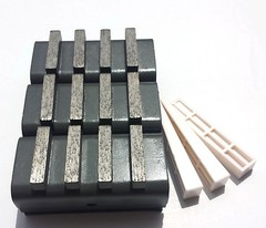 3PK Diamond Grinding Blocks Fits EDCO,STOW,HUSQ.Diamond Products Floor Grinders