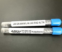 ARCH 1/4″ 5FL Corner Radius End Mill 0.04R Double End Solid Carbide AlTiN