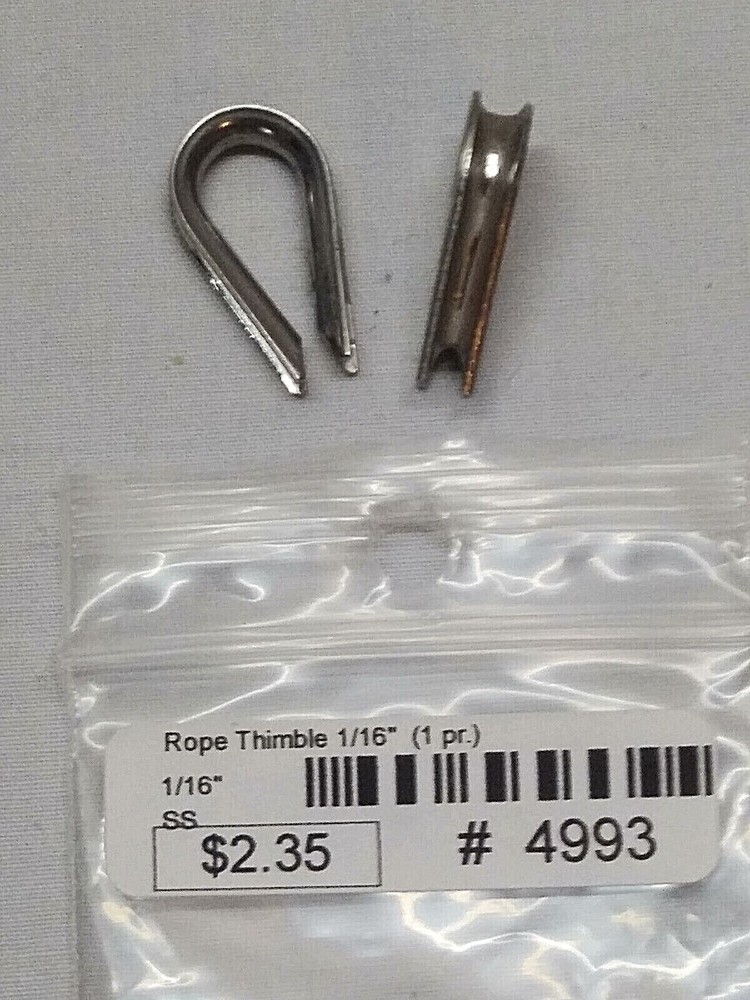 Seachoice Rope Thimble-Stainless Steel (2/Pk) (CHOOSE) NEW