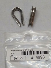 Seachoice Rope Thimble-Stainless Steel (2/Pk) (CHOOSE) NEW
