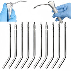 Dental Air Water Spray Nozzles/Tips Triple 3-way Syringe Metal Nozzles/Tips/Tube