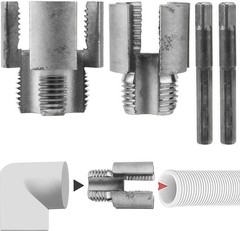 4 in 1 Water Pipe Wrench, Universal Pipe Opener for PVC Pipes, Integrated Intern
