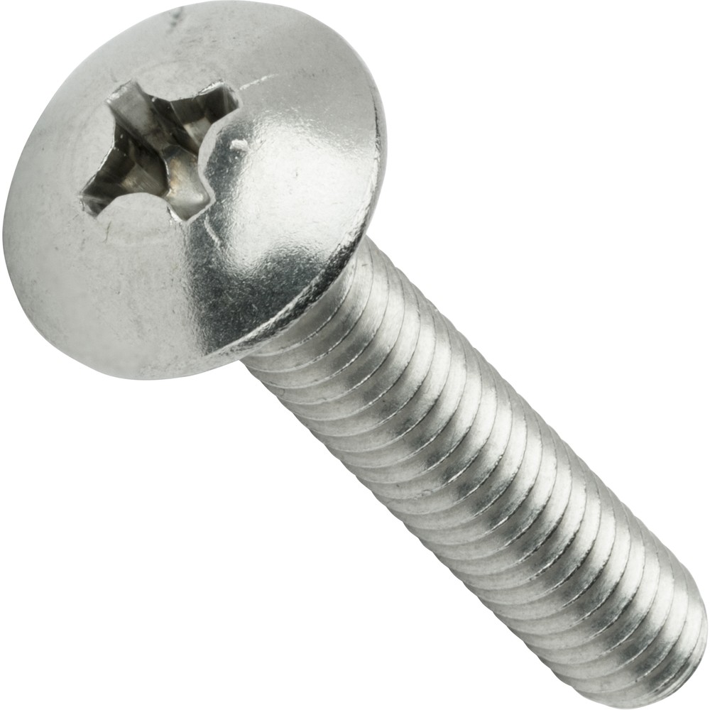 5/16-18 x 1″ Phillips Truss Head Machine Screws Stainless Steel 18-8 Qty 25