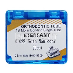 ETERFANT Dental Orthodontic Buccal Tubes 1st/2nd Molar Roth/MBT 018/022 Bondable