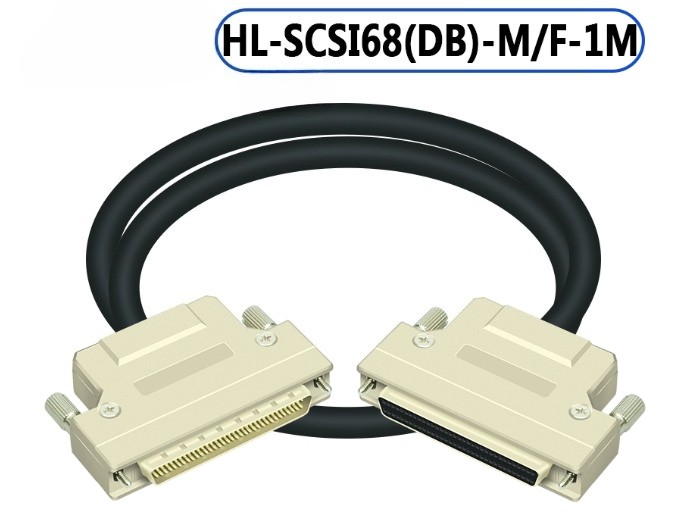 1PCS NEW Data cable male to female metal head HL-SCSI68 (DB) – M/F-1/2/3/4/5M