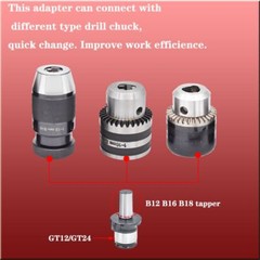 Metal Drill Chuck Adapter Keyless Tapping Durable Steel Bench Machine Tools
