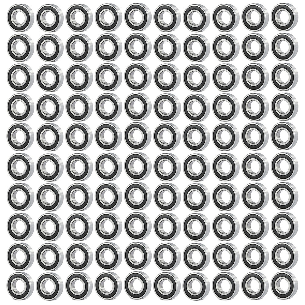 6206 2RS High Quality Ball Bearings / 100 Pcs – Rubber Shields – 30 * 62 * 16 mm