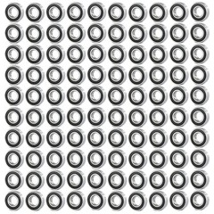 6206 2RS High Quality Ball Bearings / 100 Pcs – Rubber Shields – 30 * 62 * 16 mm
