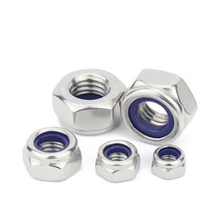 1/5/20 Pcs M6-M20 Fine Pitch Nyloc Nuts Nylon Insert Lock Nut 0.75mm-1.5mm