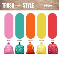 Plasticplace 64-65 Gallon Trash Can Liners For 1.5 Mil Heavy Duty Garbage 50 X