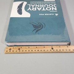 Clever Fox Official Notary Journal of Notarial Acts HC Recordkeeping Book Teal