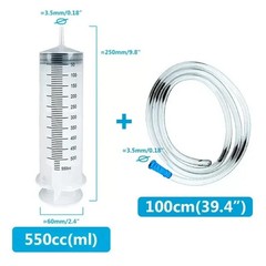 100~500ml Syringes Reusable Nutrient Sterile Large Hydroponics Feeding Syringe