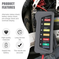 12V Car Battery Alternator Tester Automotive Battery Analyzer Car Load Tester