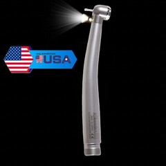 10* Dental LED Fiber Optic E-generator High Speed Handpiece Push Button 2 Hole