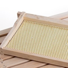 Beekeeping Beehive Frame, Waxed Plastic Foundation, Medium Assembled Amish Made