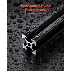 10PCS 39.4in (1000mm) T Slot 2020 Aluminum Extrusion Anodized Linear Rail