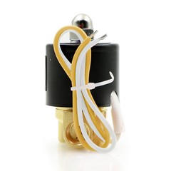 U. S. Solid 1/4″ Brass Electric Solenoid Valve 110V AC Normally Closed VITON
