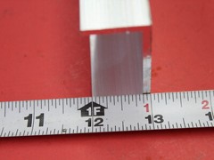 2″ x 1″ x 1/8″ Wall 6063 T52 ALUMINUM CHANNEL 46″ long Mill Stock