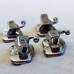 4pcs Dental 1st Molar MBT.022 Non-Converible Buccal Tube Bondable Laser