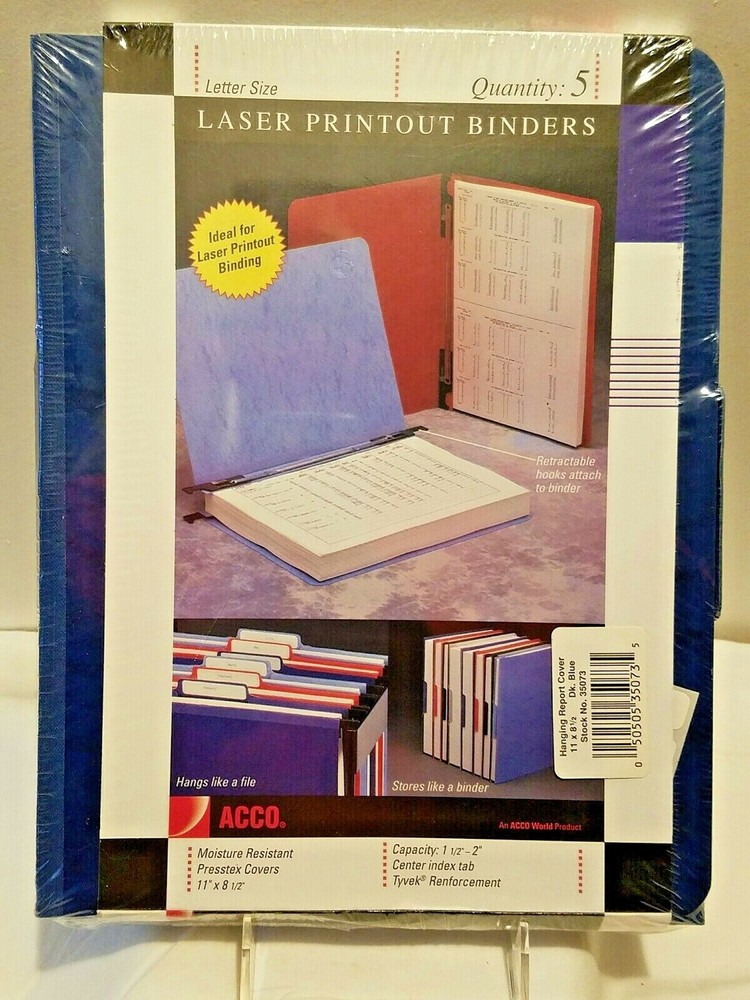 Acco Recycled Laser Printout Binder – 8.12″ X 11″ 2″ Binder (acc35073) Dk. Blue