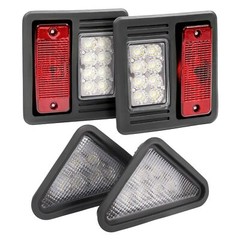 4x LED Headlight Tail Exterior Light Kit For Bobcat Skid Steer Loader Plastic