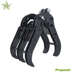 0.8 T -1.5 T Mini Excavator Attachment Grapple Wide Opening Grabber Attachment
