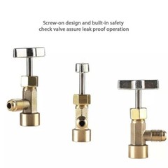 R134a A/C Can Tap With Tank Adapter For 1/4″ And 1/2″ AC Charging Hoses