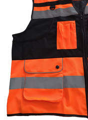 OPLERAI Safety Vest Unisex SIZE 4XL Sleeveless Orange Multi-Function Pockets