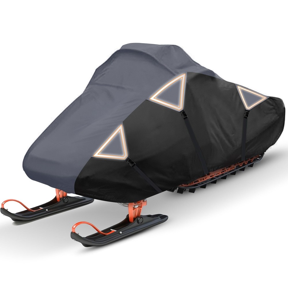 Tokept Snowmobile Cover, 300D Waterproof Oxford Fabric Sled Ski Cover, with Tria