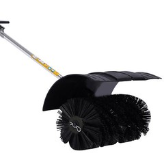 Gas Power Nylon Brush Broom Sweeper Artificial Grass Driveway Turf Snow Clean US