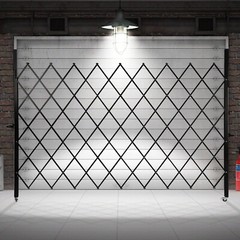 Single Folding Security Gate Folding Door Gate 7.22’H x 7.5’W Scissor Gate
